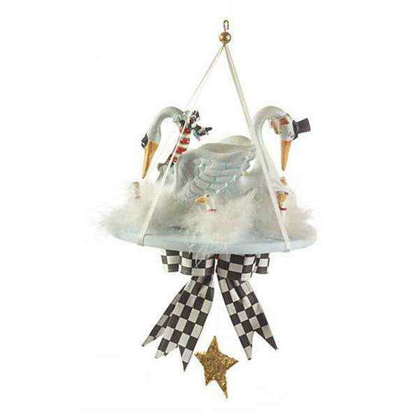 Patience Brewster 12 Days 7 Swans a-Swimming Ornament