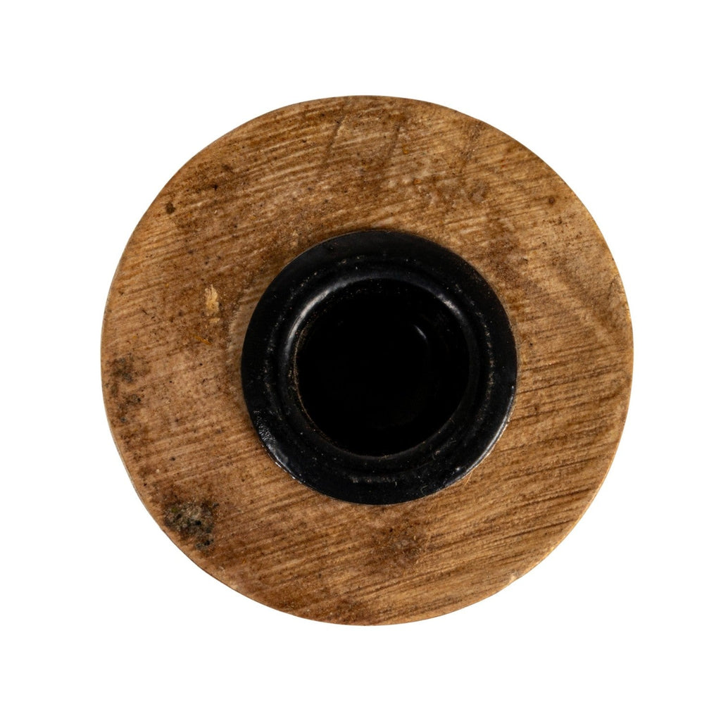 Hand-Carved Mango Wood Taper Candle Holder | 2 Sizes