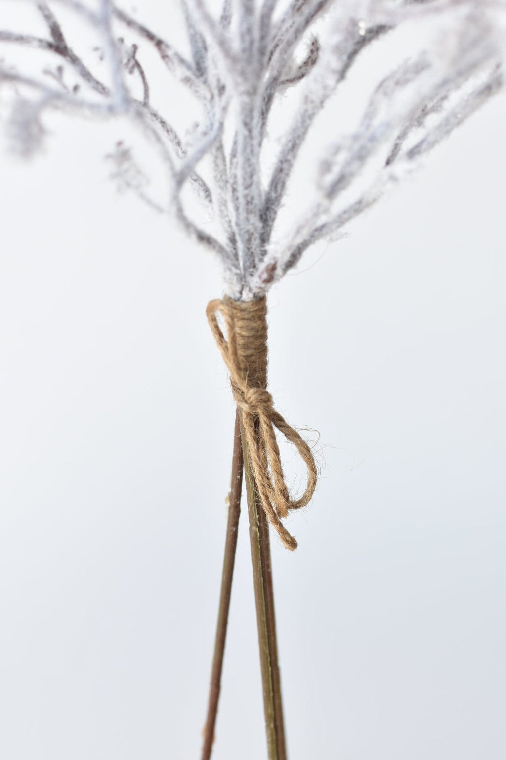 29.5" Faux Flocked Twig Bundle (3 Stems)