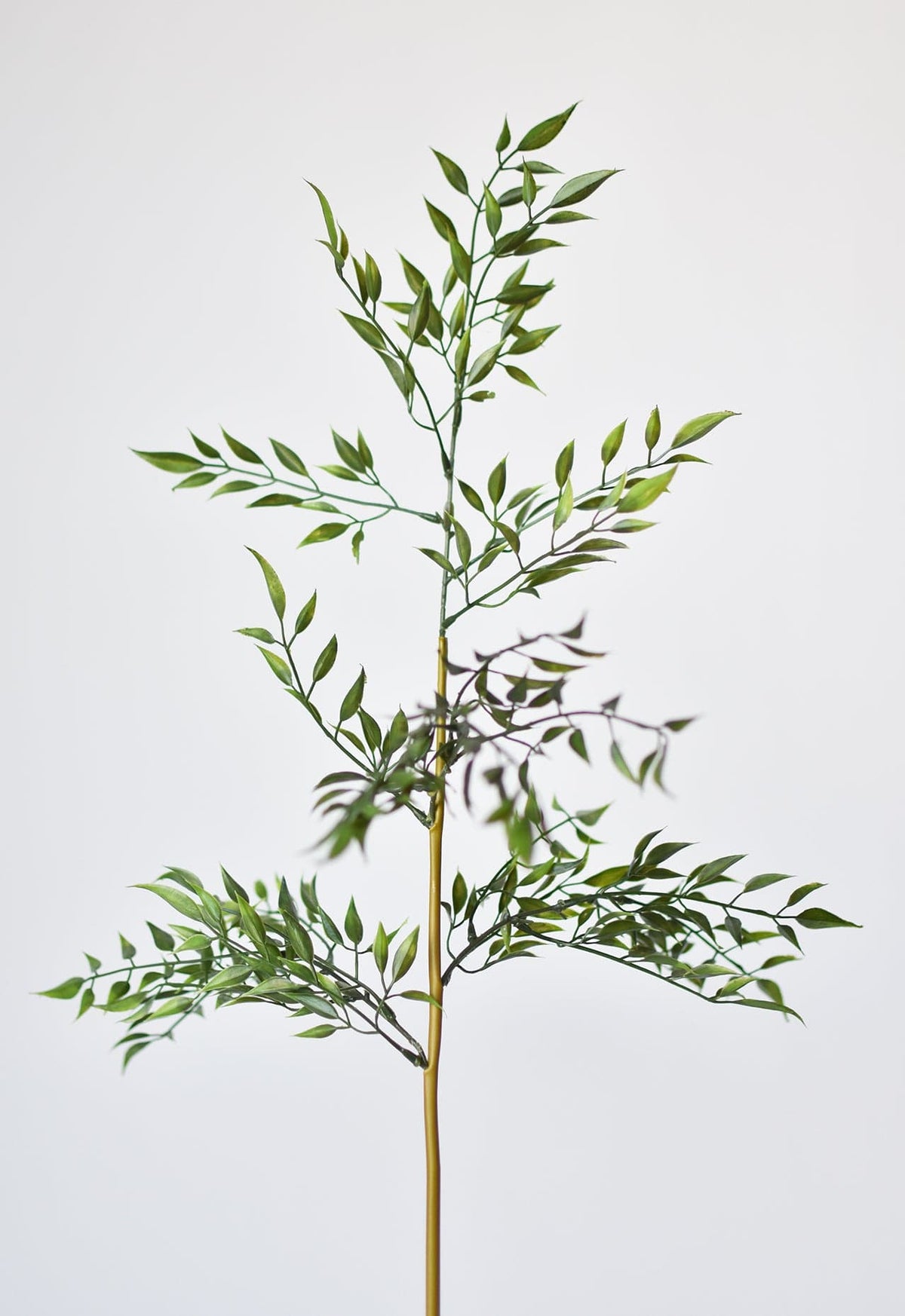 27" Faux Mini Bamboo Leaf Stem