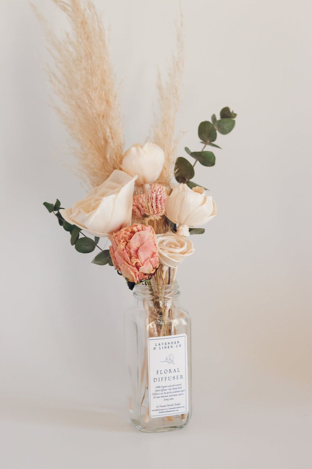 Blush Peony Botanical Reed Diffuser, 8 oz
