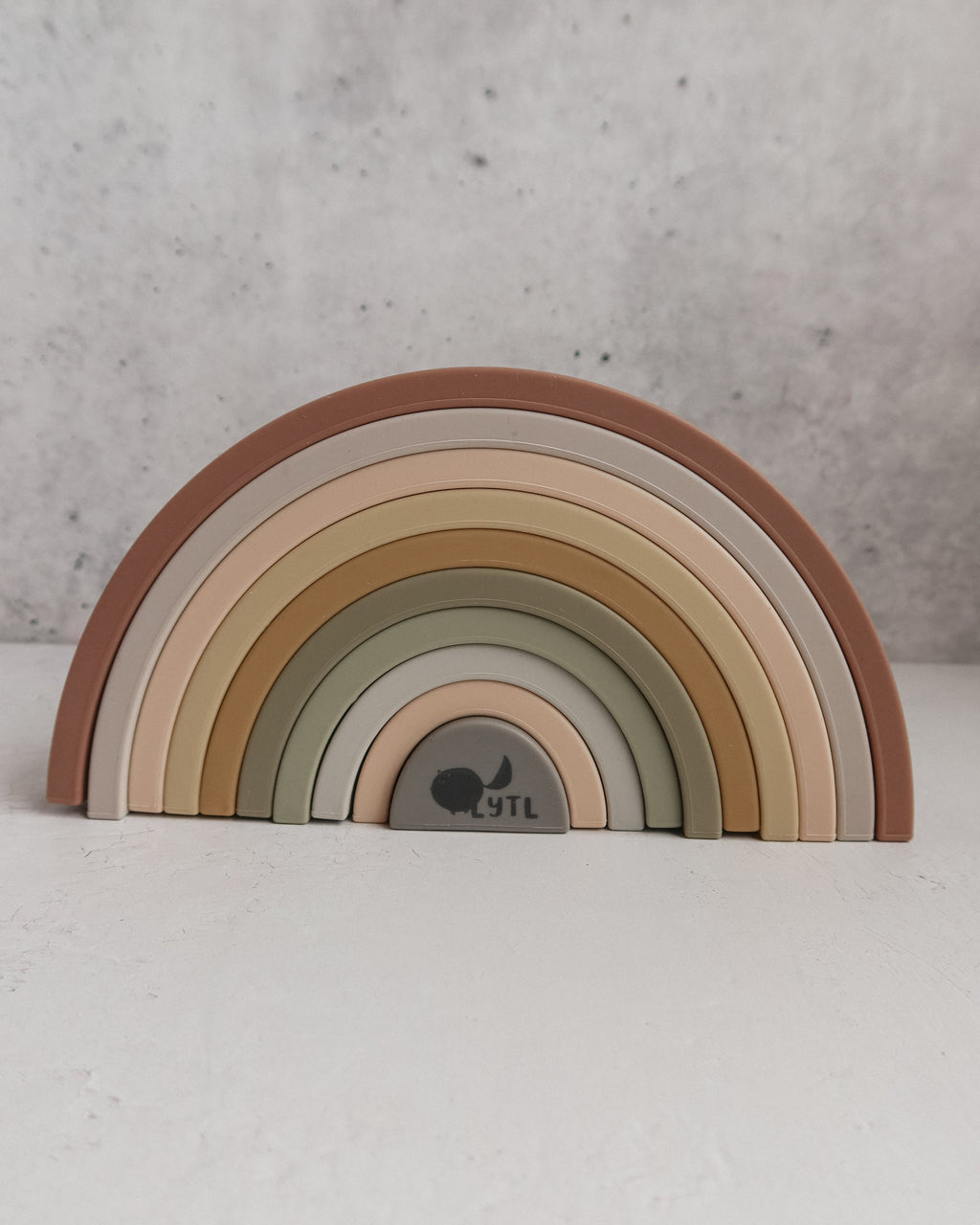Rainbow Silicone Stacking Toy - Set of 10 | LYTL®️