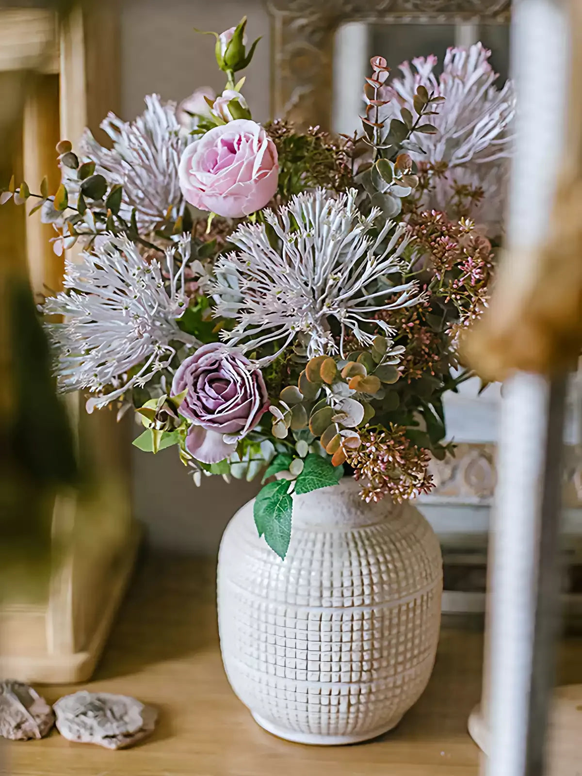 Rustic Lavender Bloom Bouquet – 18.9" Tall
