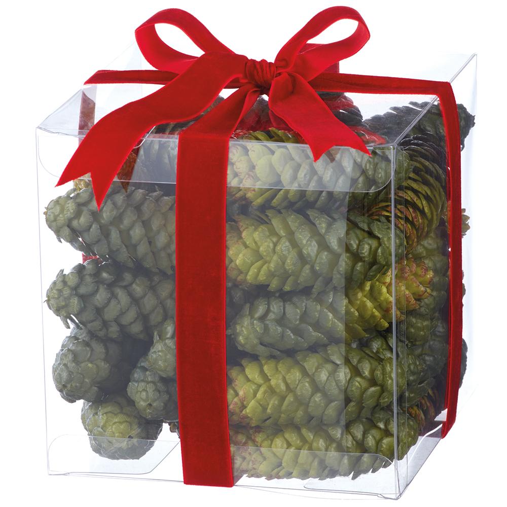 Set of 36 Box of Two Tone Pinecones