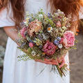 Peony, Larkspur & Lavender Dried Bouquets & Wedding Accessories