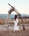 Eucalyptus & Peony Dried Wedding Arch Arrangement