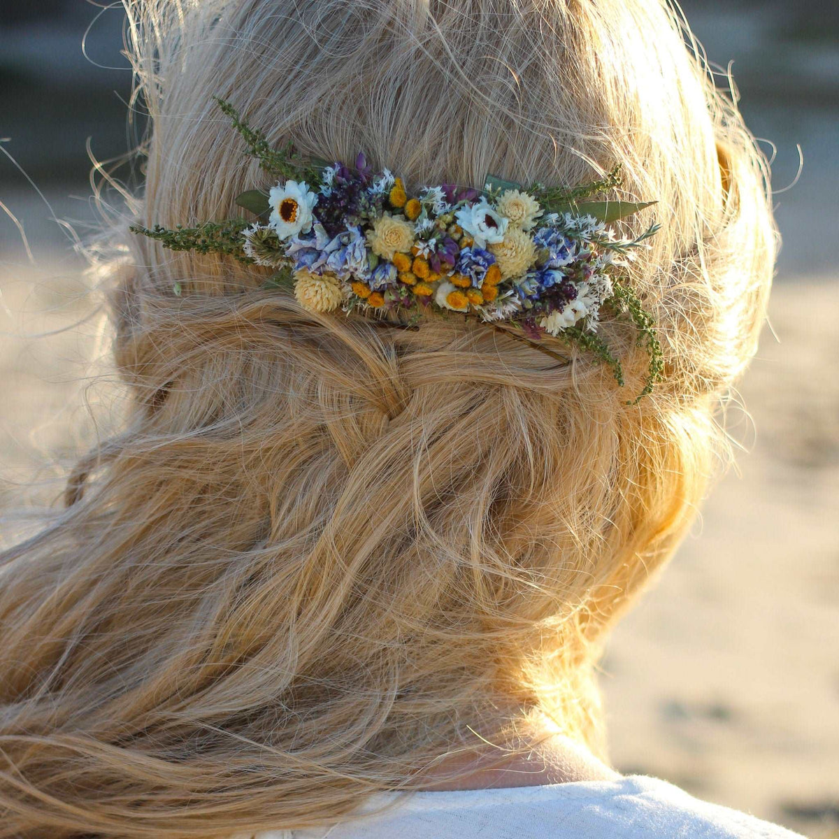 Lavender & Pink Gomphrena Dried Bouquets & Wedding Accessories