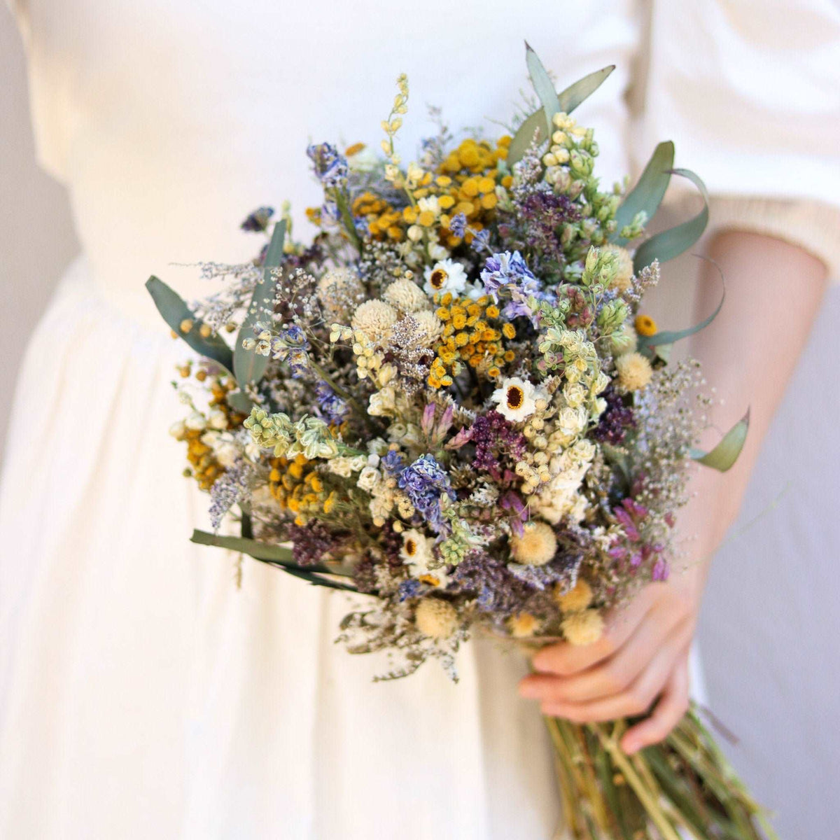 Eucalyptus & Lavender Dried Bouquets & Hair Combs