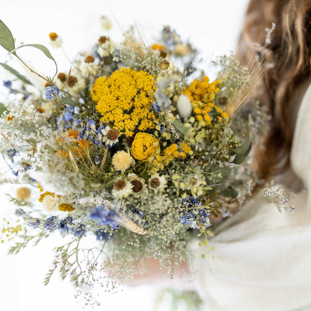 Eucalyptus, Yarrow & Lavender Dried Bouquets & Wedding Accessories