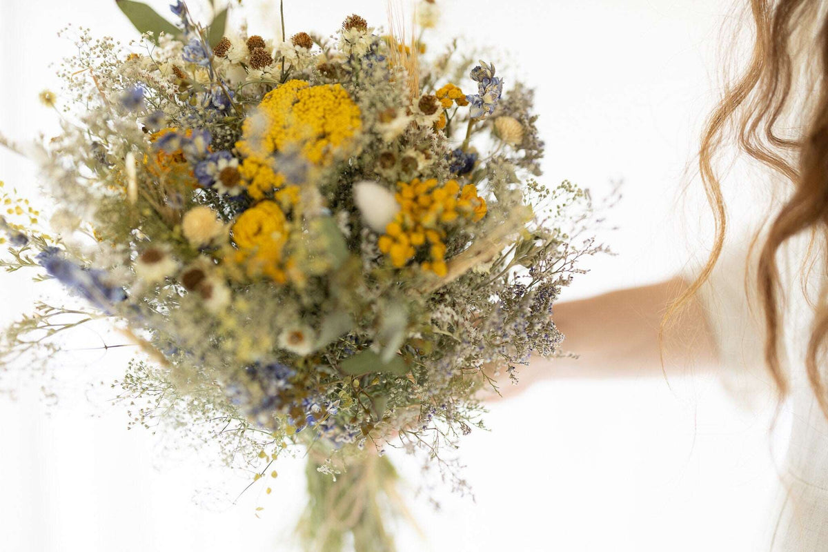 Eucalyptus, Yarrow & Lavender Dried Bouquets & Wedding Accessories