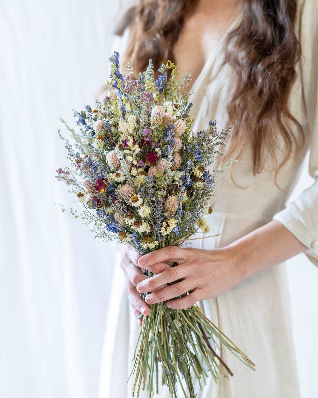 Red Rose & Lavender Dried Bouquets & Corsages